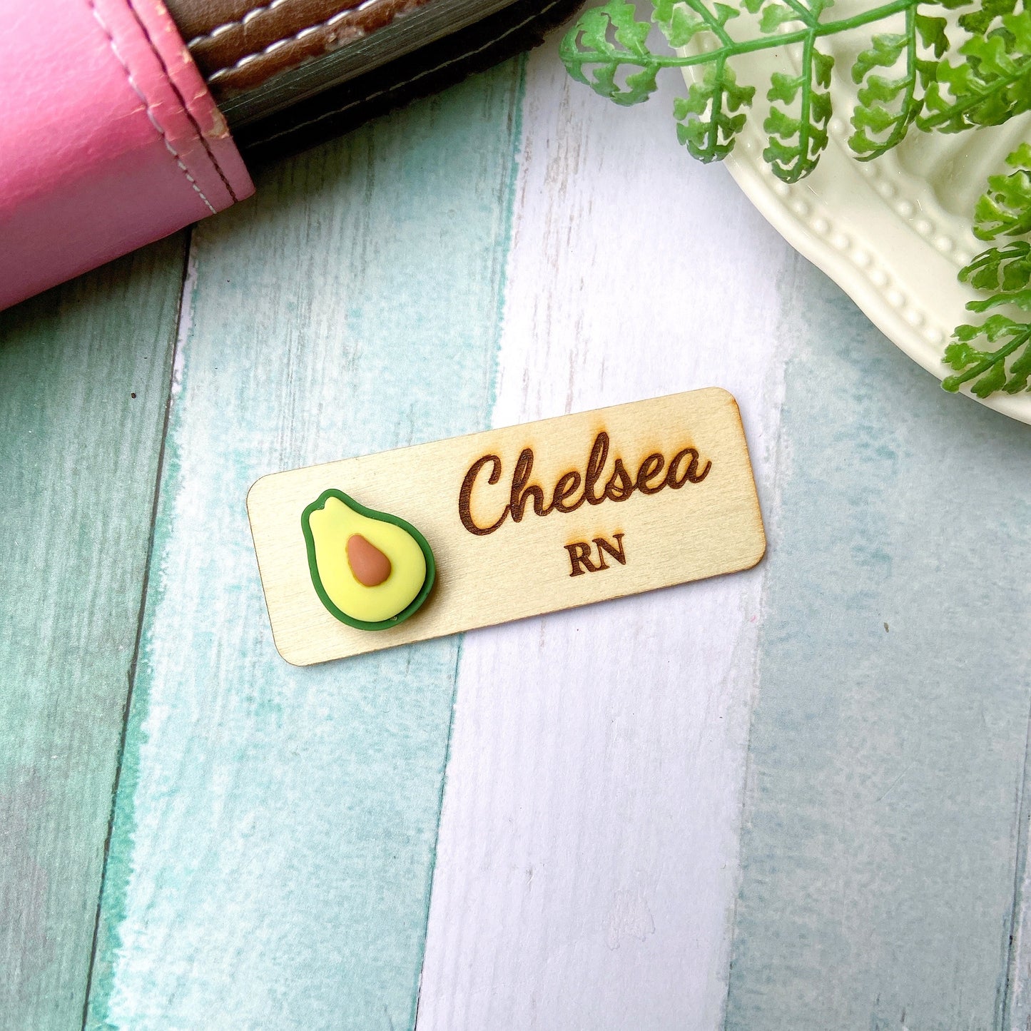 Adorable Fruit Personalized Name Tag Badge - Cherry