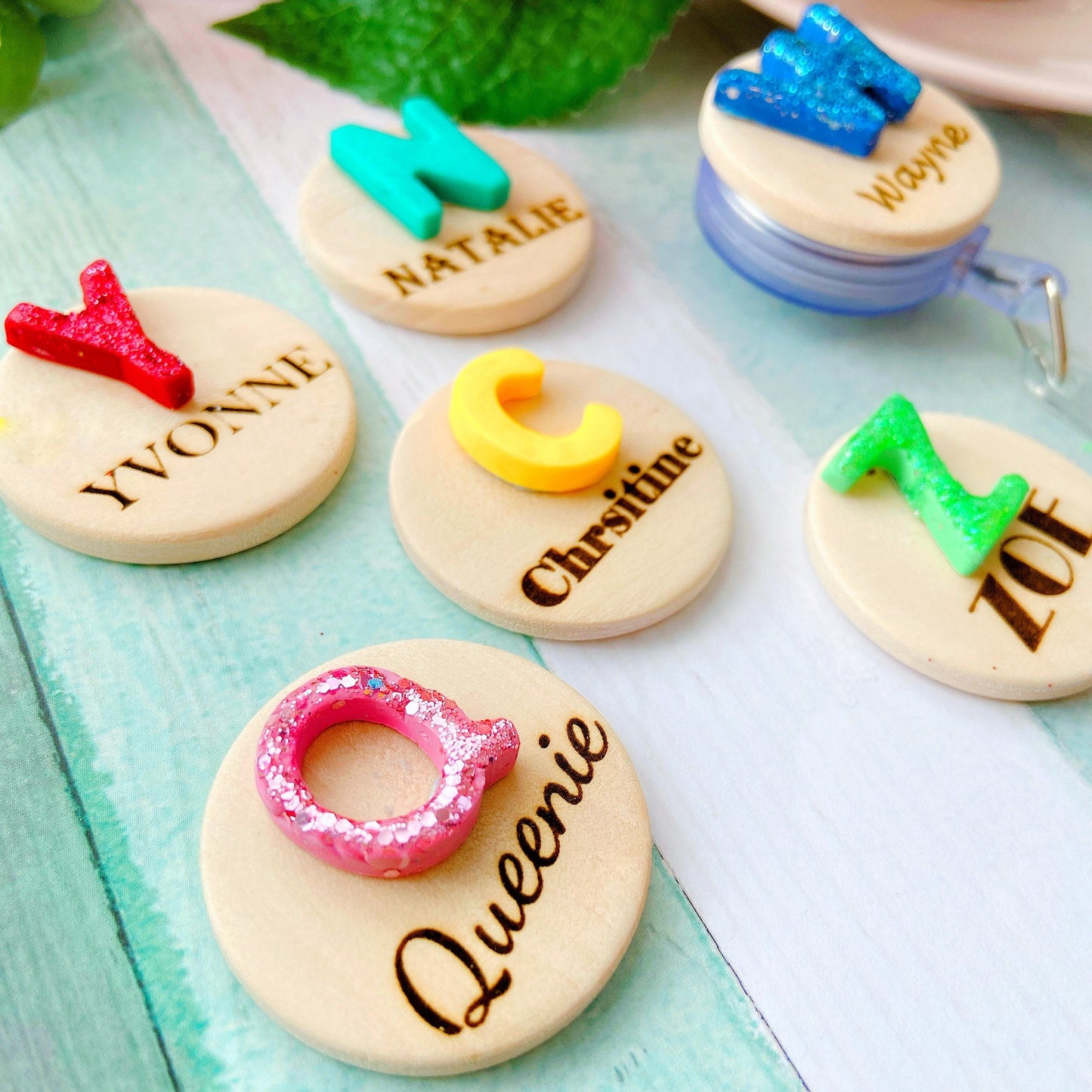 Alphabet Handmade 3D Personalized Name Badge Reel